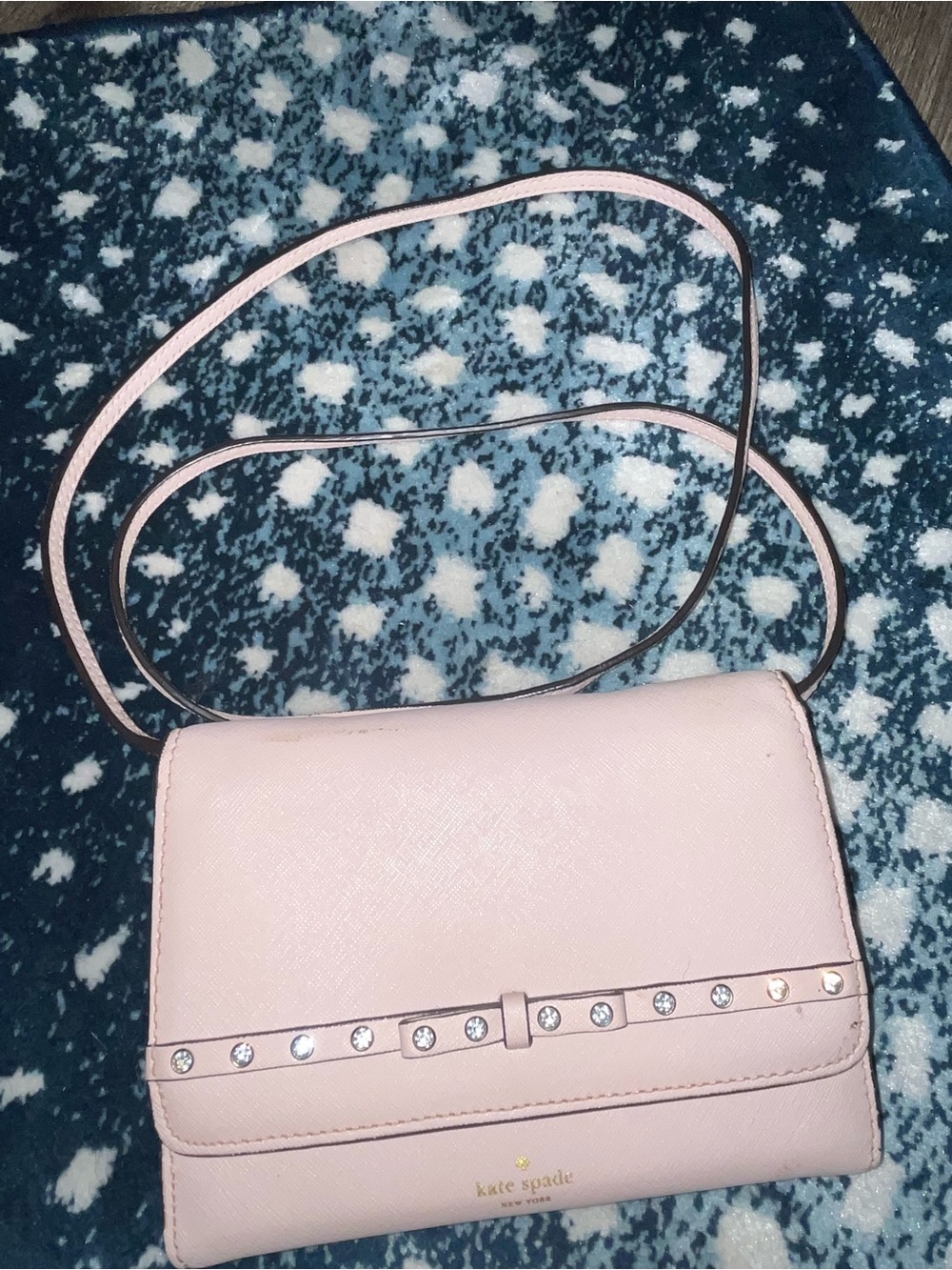kate spade Pale Pink Stud-Accent Crossbody Bag
